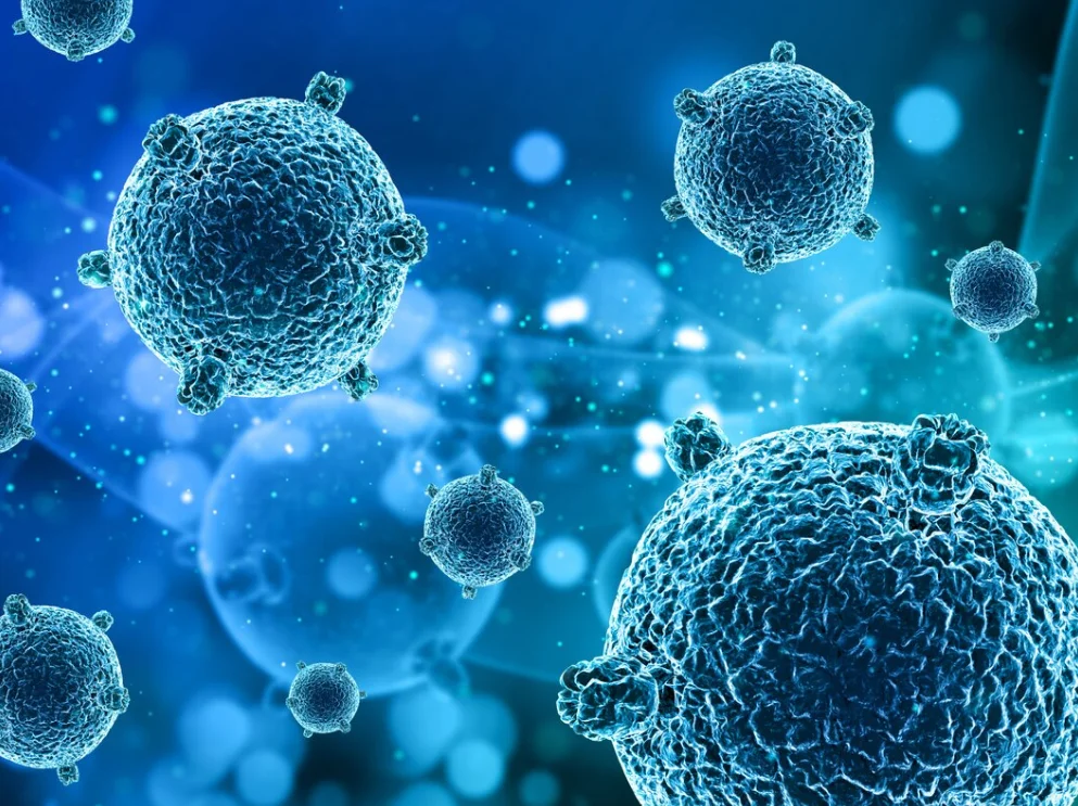 imagem ilustrativa de celulas doentes atacadas por imunoterapia